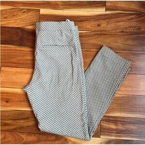AMANDA & CHELSEA PLAID PANTS SLACKS Size 2 casual career new TROUSER geometric